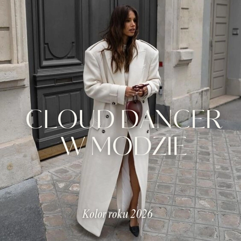 Kolor roku 2026 wg Pantone w modzie: Cloud Dancer